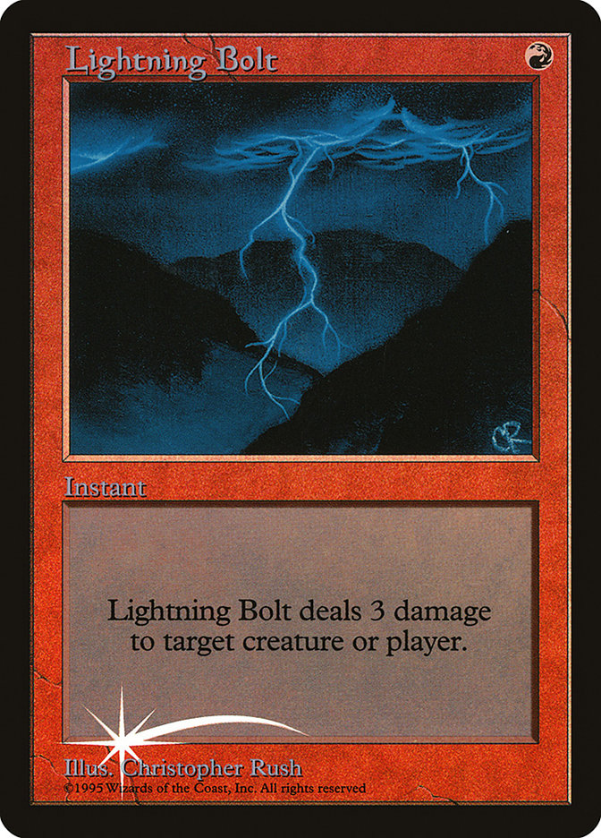 Lightning Bolt [Judge Gift Cards 1998] | Shuffle n Cut Hobbies & Games