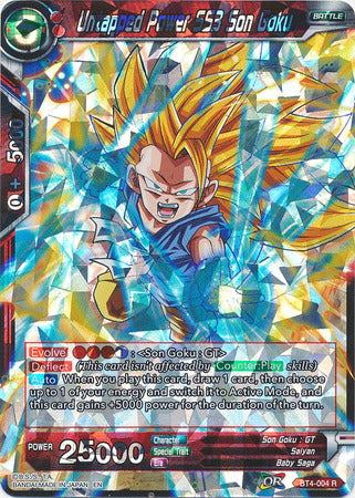 Untapped Power SS3 Son Goku (Shatterfoil) (BT4-004) [Dragon Brawl] | Shuffle n Cut Hobbies & Games