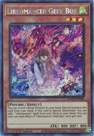 Libromancer Geek Boy [BACH-EN000] Secret Rare | Shuffle n Cut Hobbies & Games