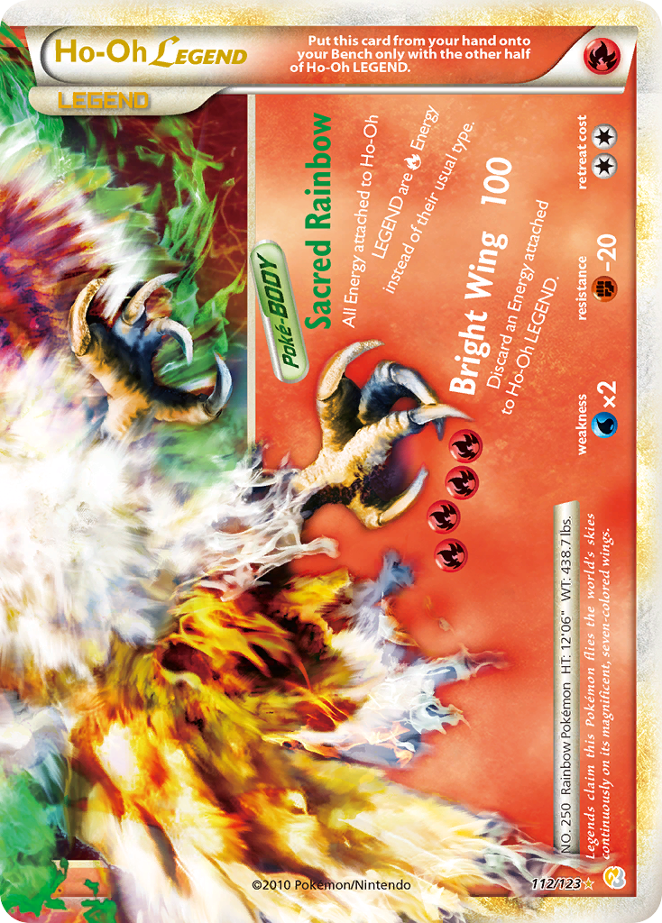 Ho-Oh LEGEND (112/123) [HeartGold & SoulSilver: Base Set] | Shuffle n Cut Hobbies & Games