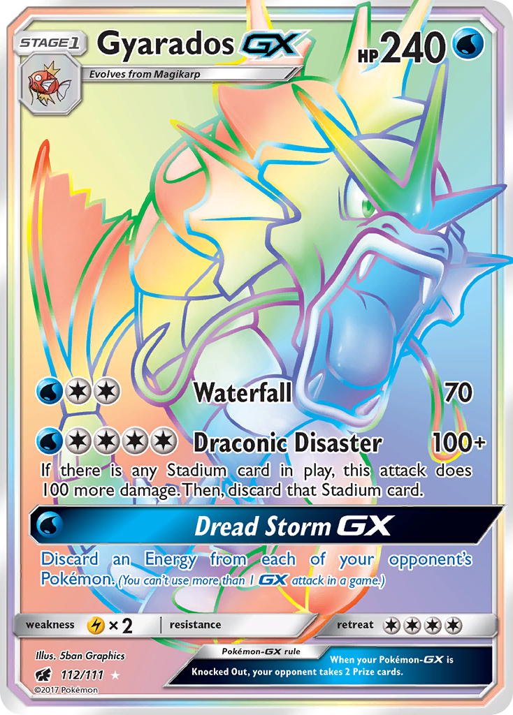 Gyarados GX (112/111) [Sun & Moon: Crimson Invasion] | Shuffle n Cut Hobbies & Games