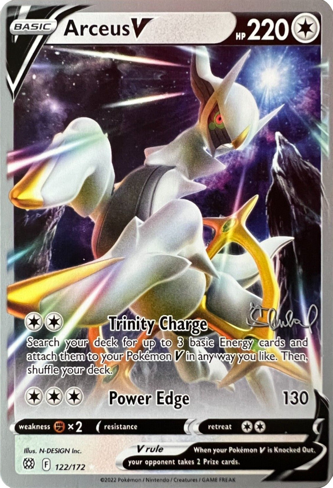 Arceus V (122/172) (ADP - Ondrej Skubal) [World Championships 2022] | Shuffle n Cut Hobbies & Games