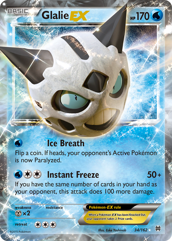 Glalie EX (34/162) [XY: BREAKthrough] | Shuffle n Cut Hobbies & Games