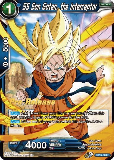 SS Son Goten, the Interceptor (BT16-028) [Realm of the Gods Prerelease Promos] | Shuffle n Cut Hobbies & Games