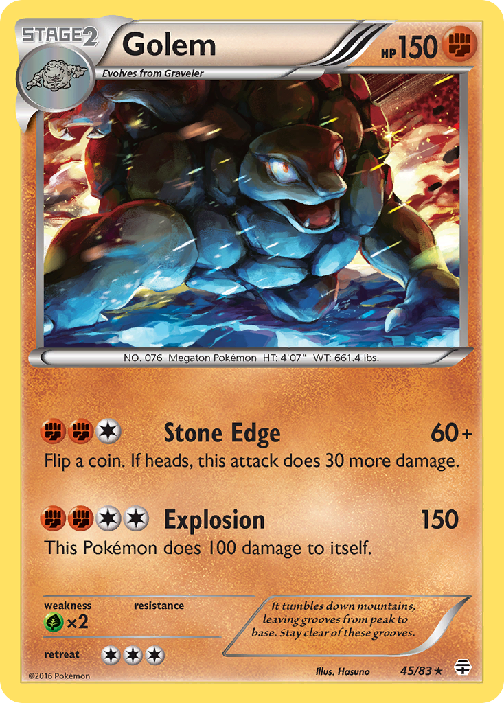 Golem (45/83) [XY: Generations] | Shuffle n Cut Hobbies & Games