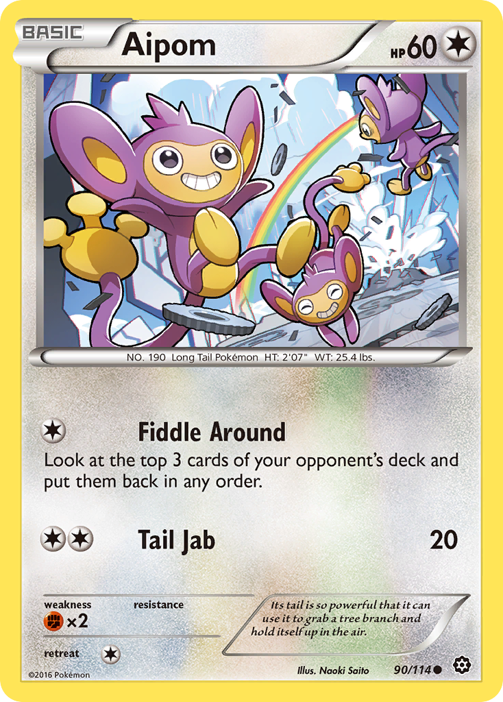 Aipom (90/114) [XY: Steam Siege] | Shuffle n Cut Hobbies & Games