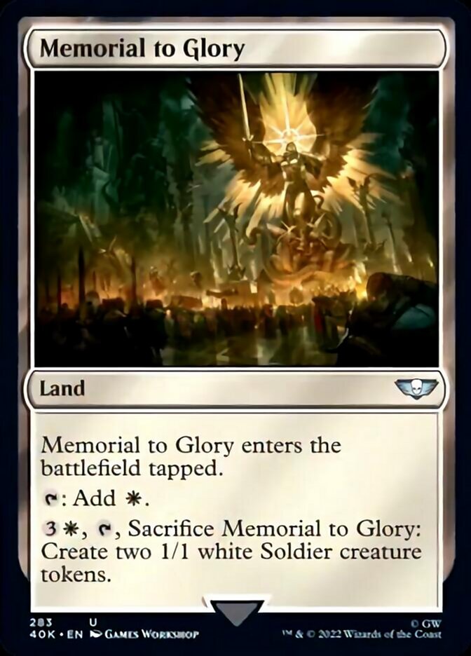 Memorial to Glory (Surge Foil) [Warhammer 40,000] | Shuffle n Cut Hobbies & Games