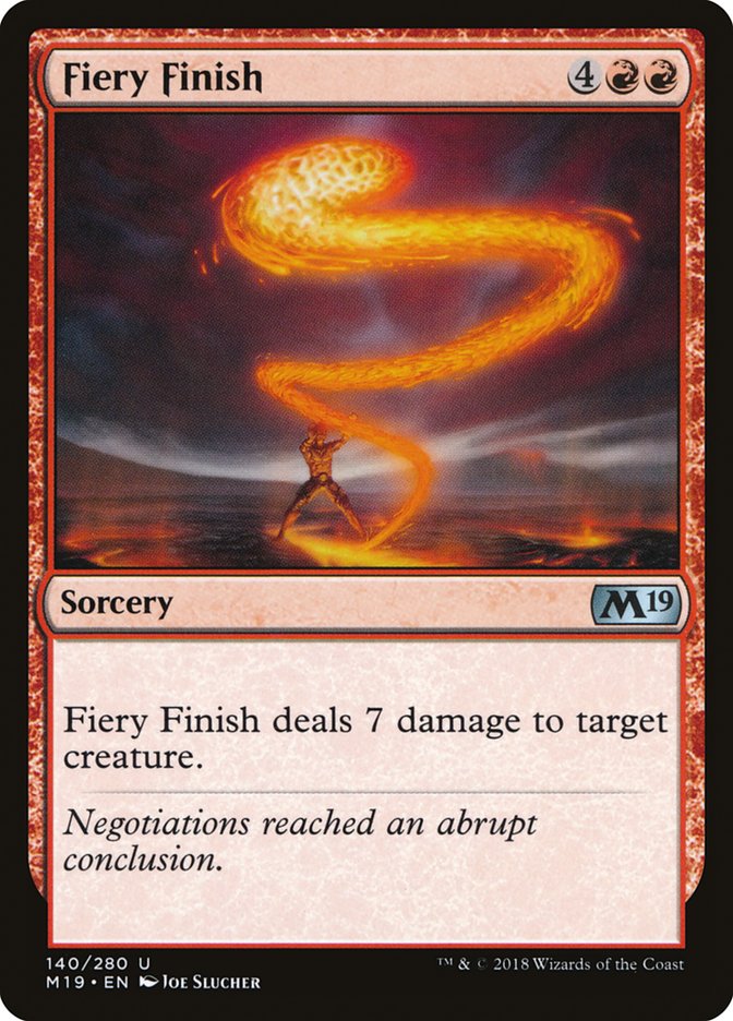 Fiery Finish [Core Set 2019] | Shuffle n Cut Hobbies & Games