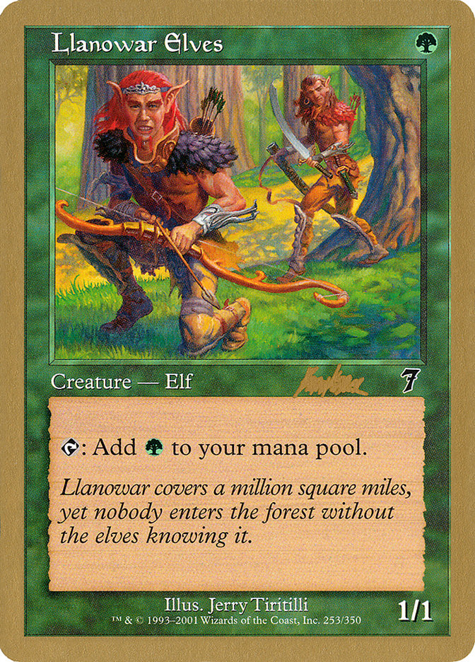 Llanowar Elves (Brian Kibler) [World Championship Decks 2002] | Shuffle n Cut Hobbies & Games