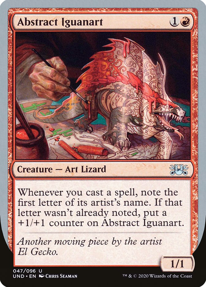 Abstract Iguanart [Unsanctioned] | Shuffle n Cut Hobbies & Games