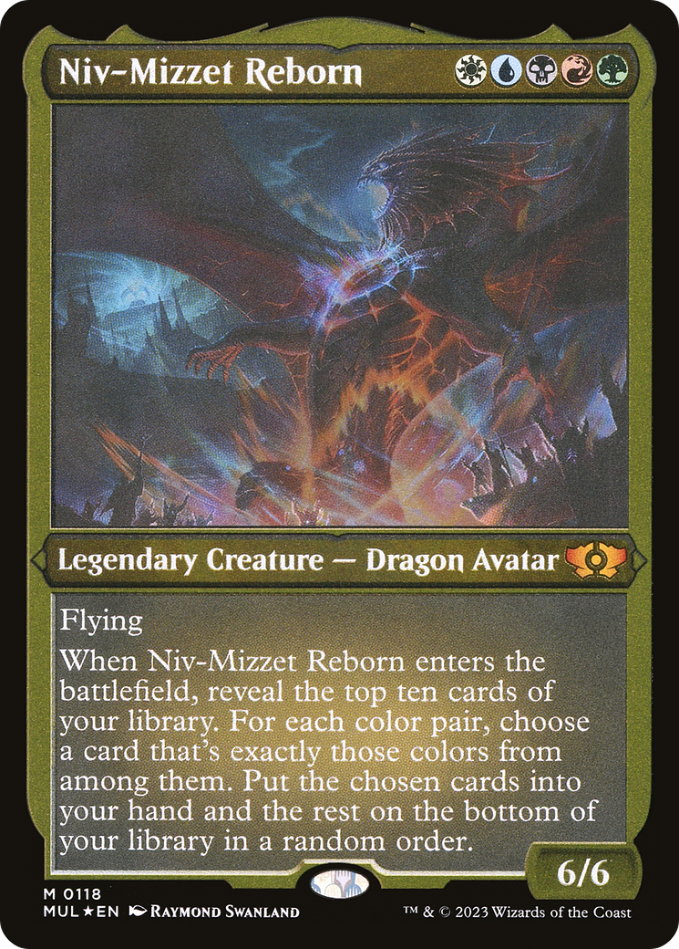 Niv-Mizzet Reborn (Foil Etched) [Multiverse Legends] | Shuffle n Cut Hobbies & Games