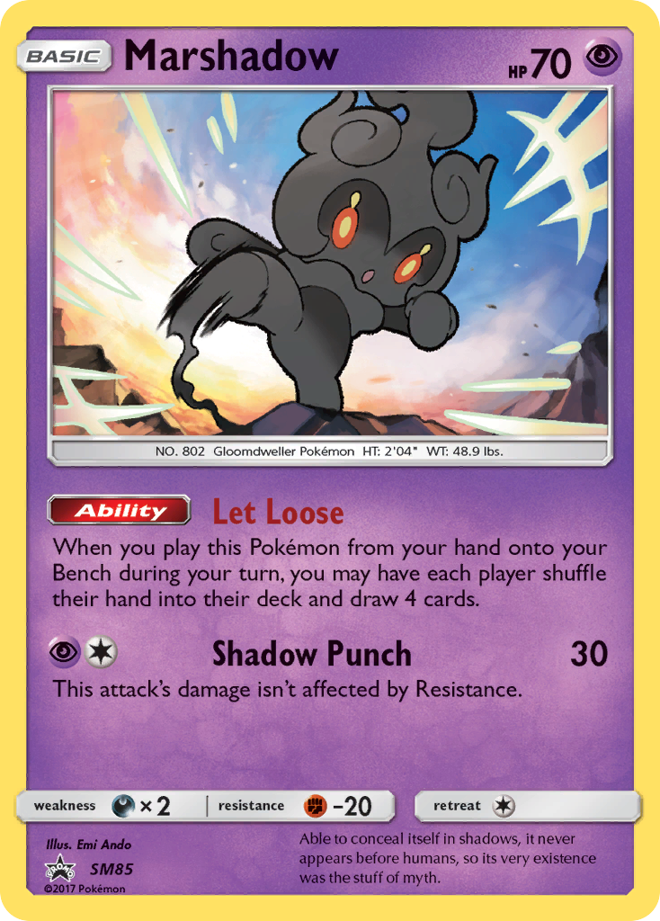 Marshadow (SM85) [Sun & Moon: Black Star Promos] | Shuffle n Cut Hobbies & Games