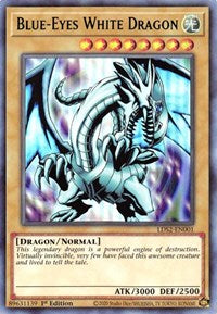 Blue-Eyes White Dragon (Green) [LDS2-EN001] Ultra Rare | Shuffle n Cut Hobbies & Games