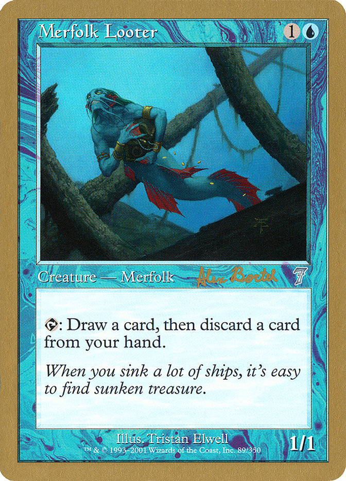 Merfolk Looter (Alex Borteh) [World Championship Decks 2001] | Shuffle n Cut Hobbies & Games