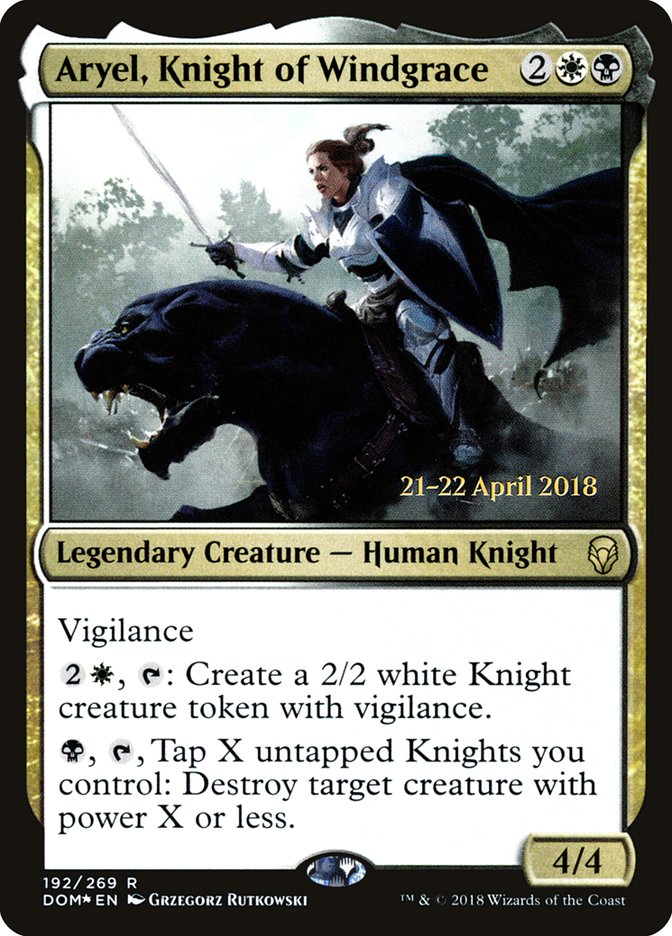 Aryel, Knight of Windgrace [Dominaria Prerelease Promos] | Shuffle n Cut Hobbies & Games