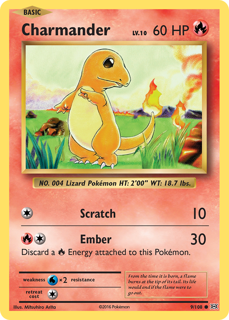 Charmander (9/108) [XY: Evolutions] | Shuffle n Cut Hobbies & Games