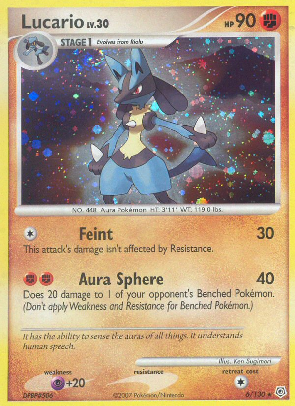 Lucario (6/130) [Diamond & Pearl: Base Set] | Shuffle n Cut Hobbies & Games