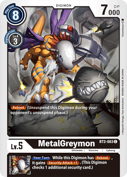 MetalGreymon [BT2-063] [Release Special Booster Ver.1.0] | Shuffle n Cut Hobbies & Games