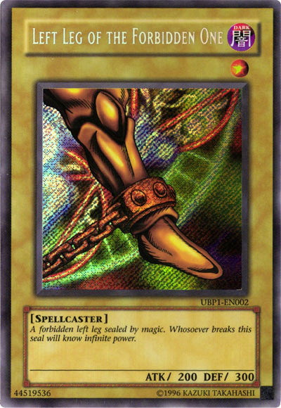 Left Leg of the Forbidden One [UBP1-EN002] Secret Rare | Shuffle n Cut Hobbies & Games