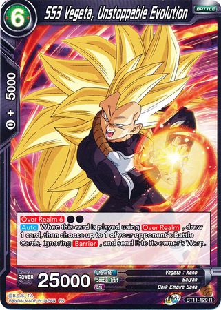 SS3 Vegeta, Unstoppable Evolution [BT11-129] | Shuffle n Cut Hobbies & Games