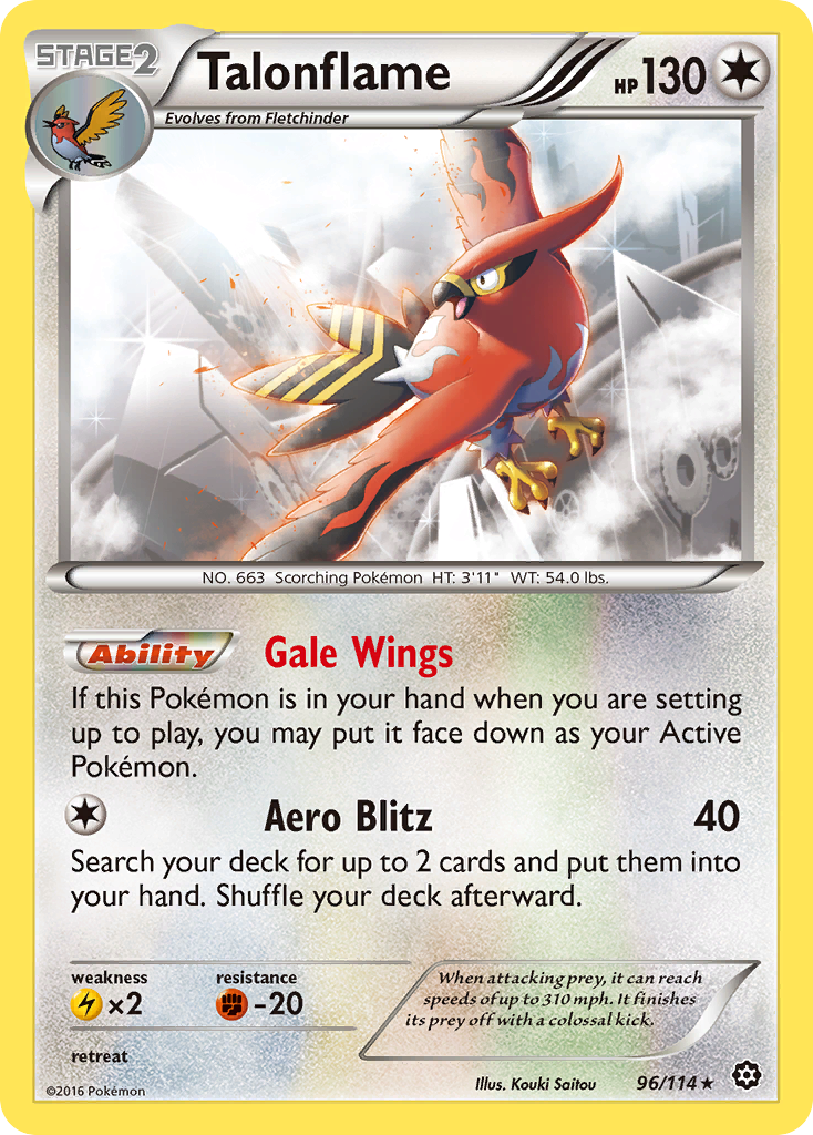 Talonflame (96/114) [XY: Steam Siege] | Shuffle n Cut Hobbies & Games