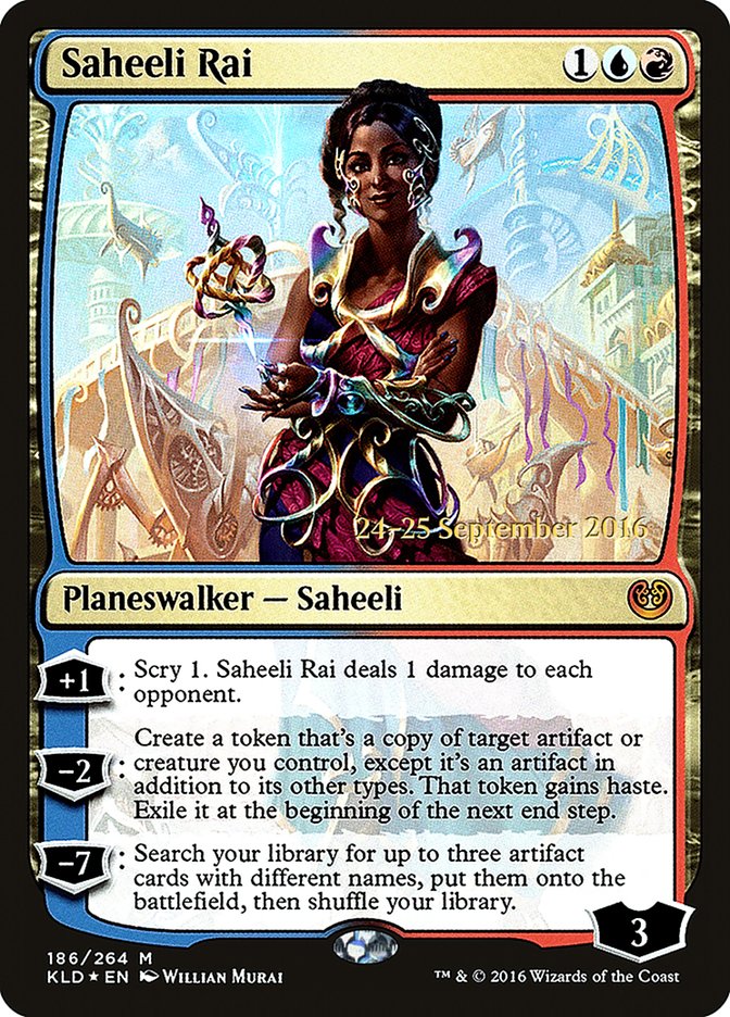 Saheeli Rai [Kaladesh Prerelease Promos] | Shuffle n Cut Hobbies & Games