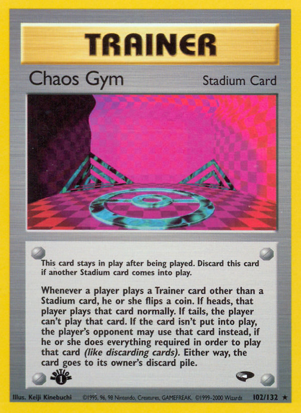 Chaos Gym (102/132) [Gym Challenge 1st Edition] | Shuffle n Cut Hobbies & Games