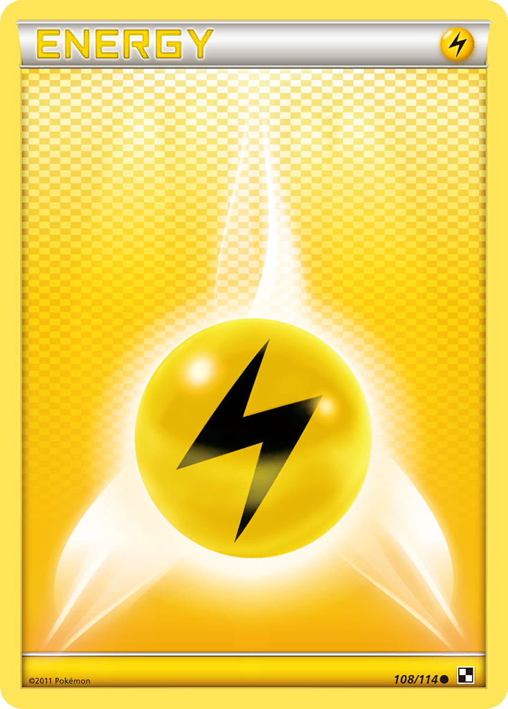 Lightning Energy (108/114) [Black & White: Base Set] | Shuffle n Cut Hobbies & Games