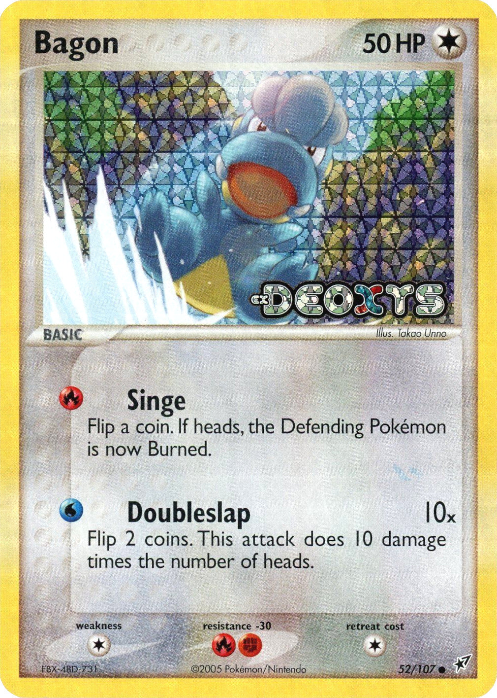 Bagon (52/107) (Stamped) [EX: Deoxys] | Shuffle n Cut Hobbies & Games