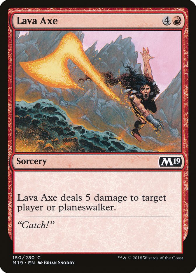 Lava Axe [Core Set 2019] | Shuffle n Cut Hobbies & Games