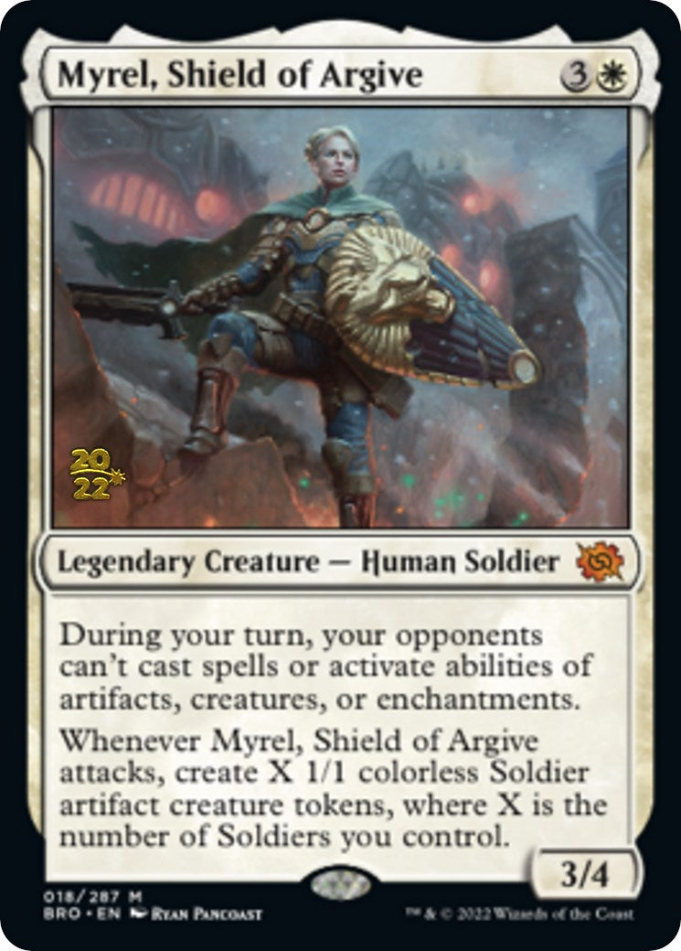 Myrel, Shield of Argive [The Brothers' War Prerelease Promos] | Shuffle n Cut Hobbies & Games