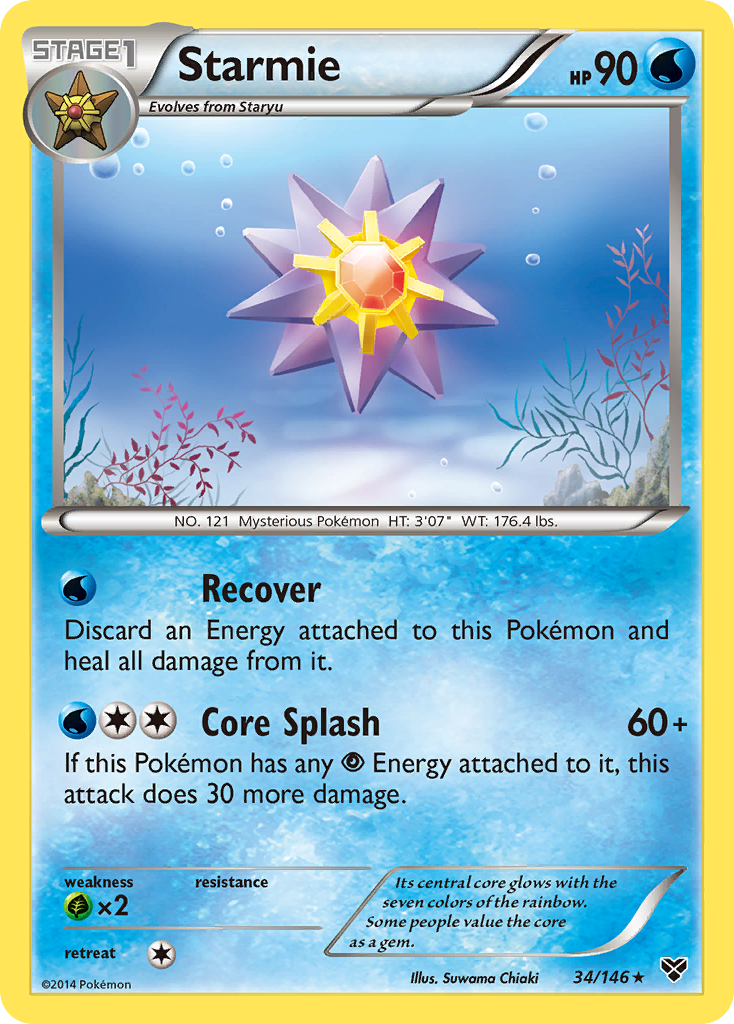 Starmie (34/146) [XY: Base Set] | Shuffle n Cut Hobbies & Games