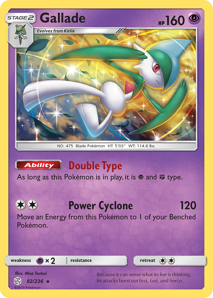 Gallade (82/236) [Sun & Moon: Cosmic Eclipse] | Shuffle n Cut Hobbies & Games