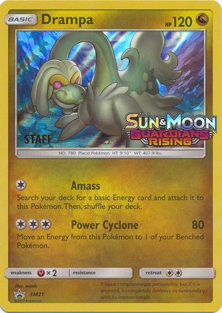 Drampa (SM21) (Staff Prerelease Promo) [Sun & Moon: Black Star Promos] | Shuffle n Cut Hobbies & Games