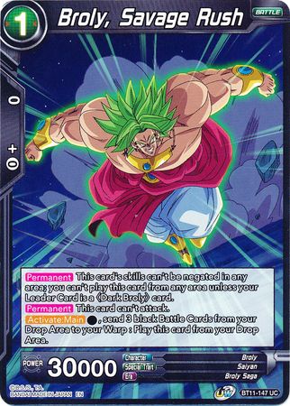 Broly, Savage Rush [BT11-147] | Shuffle n Cut Hobbies & Games