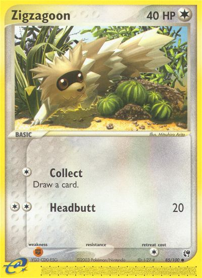 Zigzagoon (85/100) [EX: Sandstorm] | Shuffle n Cut Hobbies & Games