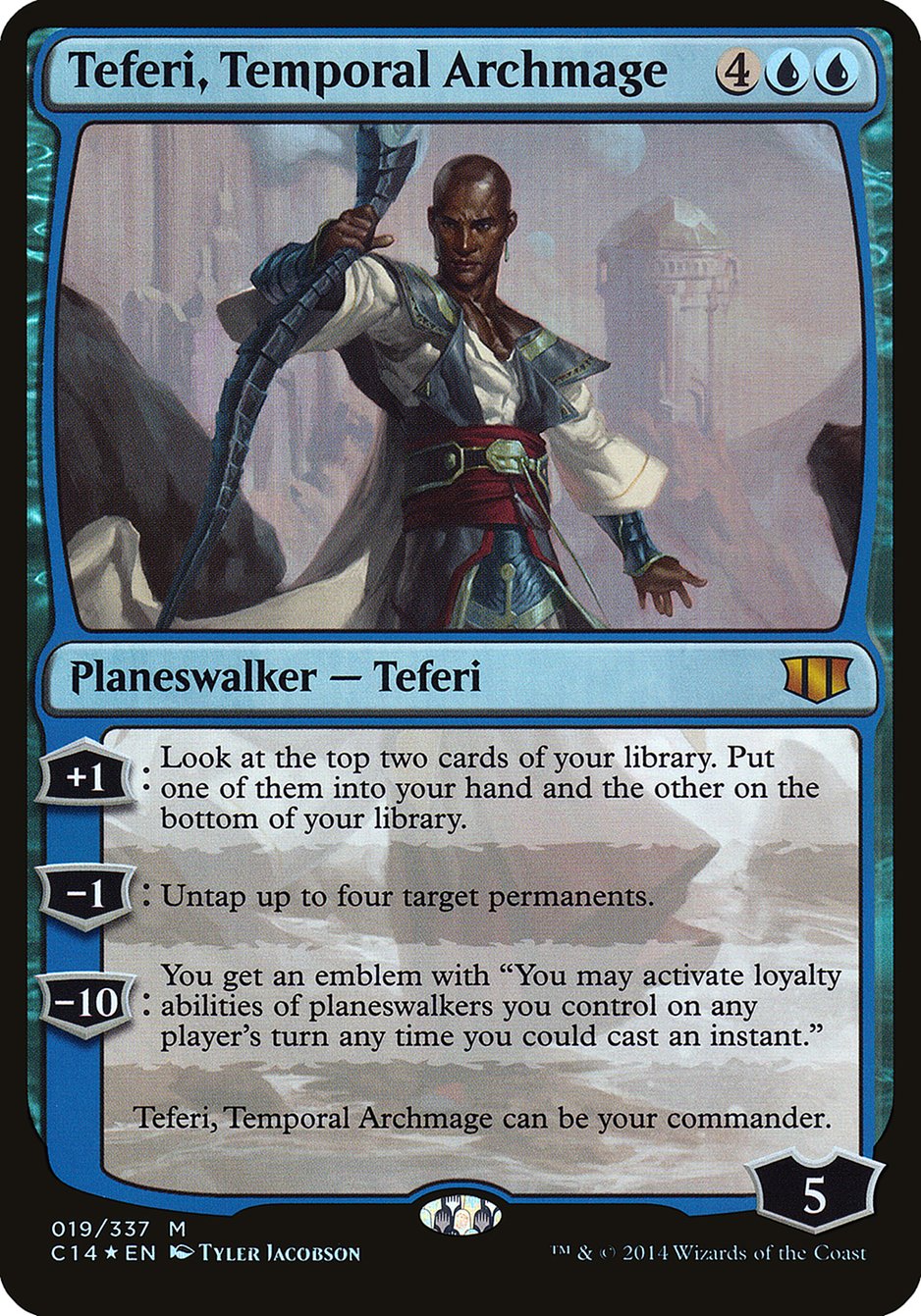 Teferi, Temporal Archmage (Oversized) [Commander 2014 Oversized] | Shuffle n Cut Hobbies & Games