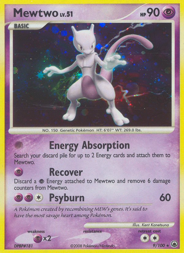 Mewtwo (9/100) [Diamond & Pearl: Majestic Dawn] | Shuffle n Cut Hobbies & Games