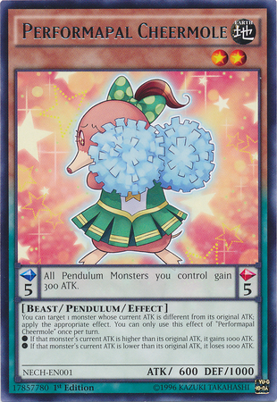 Performapal Cheermole [NECH-EN001] Rare | Shuffle n Cut Hobbies & Games