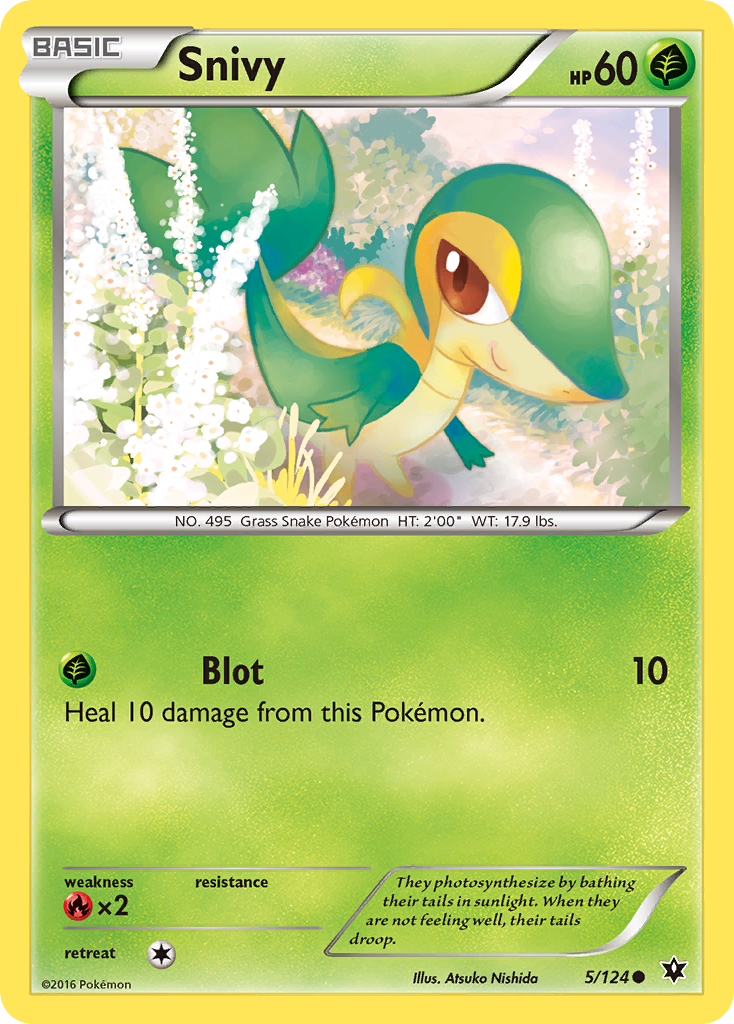 Snivy (5/124) [XY: Fates Collide] | Shuffle n Cut Hobbies & Games