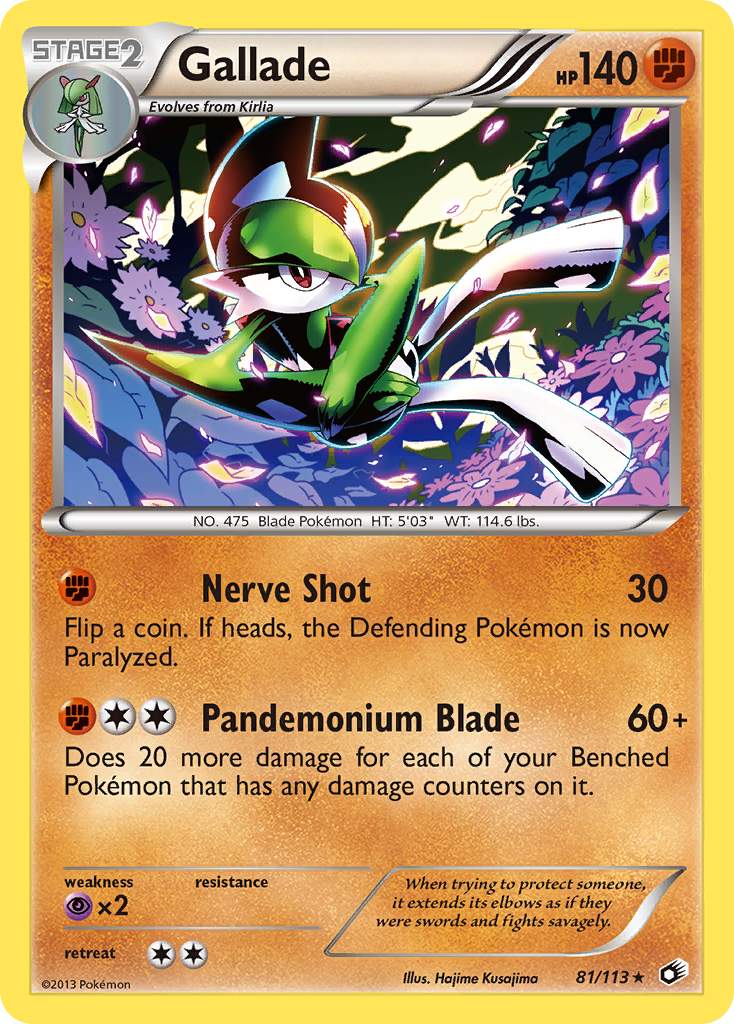 Gallade (81/113) [Black & White: Legendary Treasures] | Shuffle n Cut Hobbies & Games