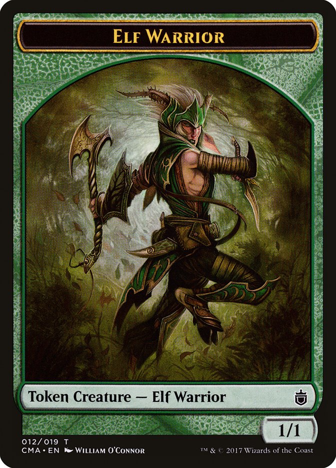 Elf Warrior Token [Commander Anthology Tokens] | Shuffle n Cut Hobbies & Games