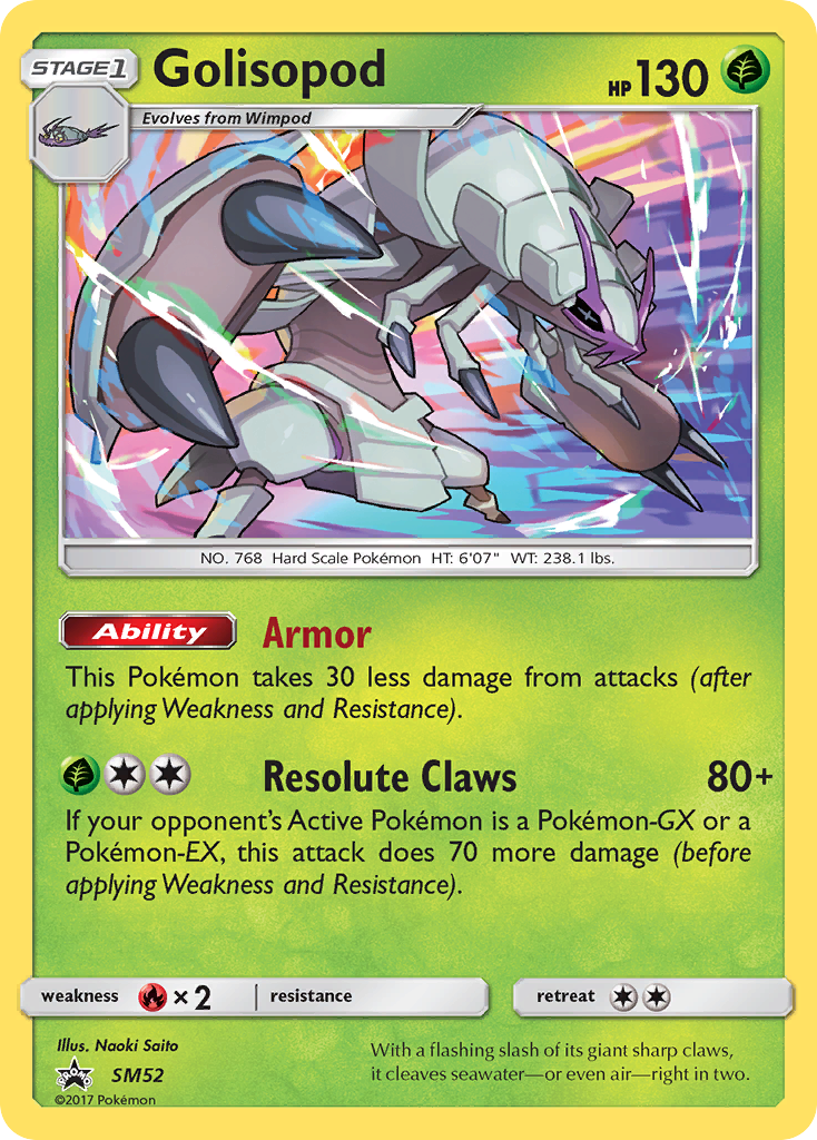 Golisopod (SM52) [Sun & Moon: Black Star Promos] | Shuffle n Cut Hobbies & Games