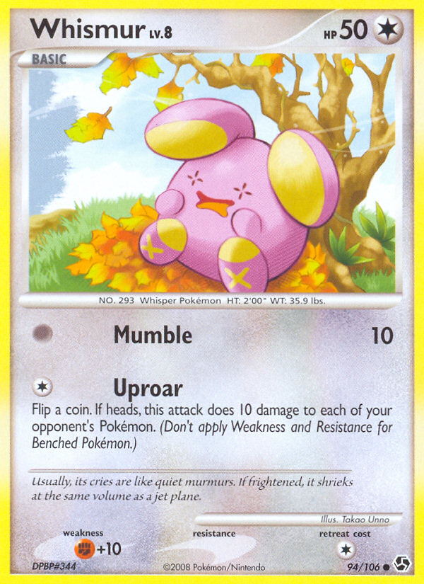 Whismur (94/106) [Diamond & Pearl: Great Encounters] | Shuffle n Cut Hobbies & Games