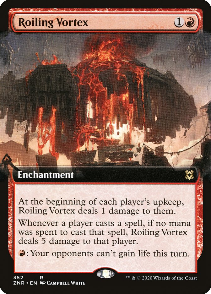 Roiling Vortex (Extended Art) [Zendikar Rising] | Shuffle n Cut Hobbies & Games