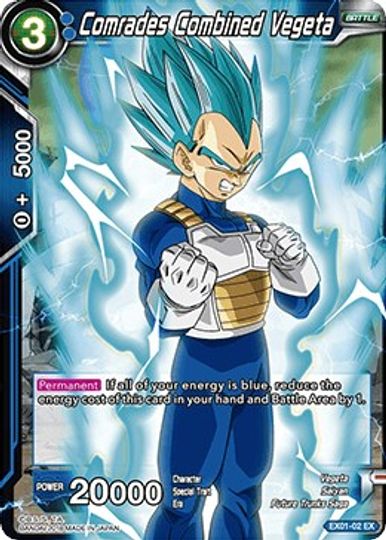 Comrades Combined Vegeta (EX01-02) [Mighty Heroes] | Shuffle n Cut Hobbies & Games