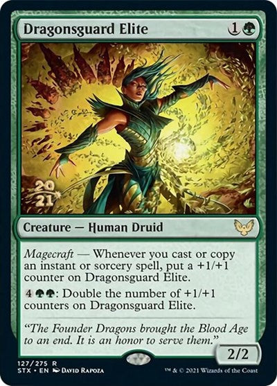 Dragonsguard Elite [Strixhaven: School of Mages Prerelease Promos] | Shuffle n Cut Hobbies & Games