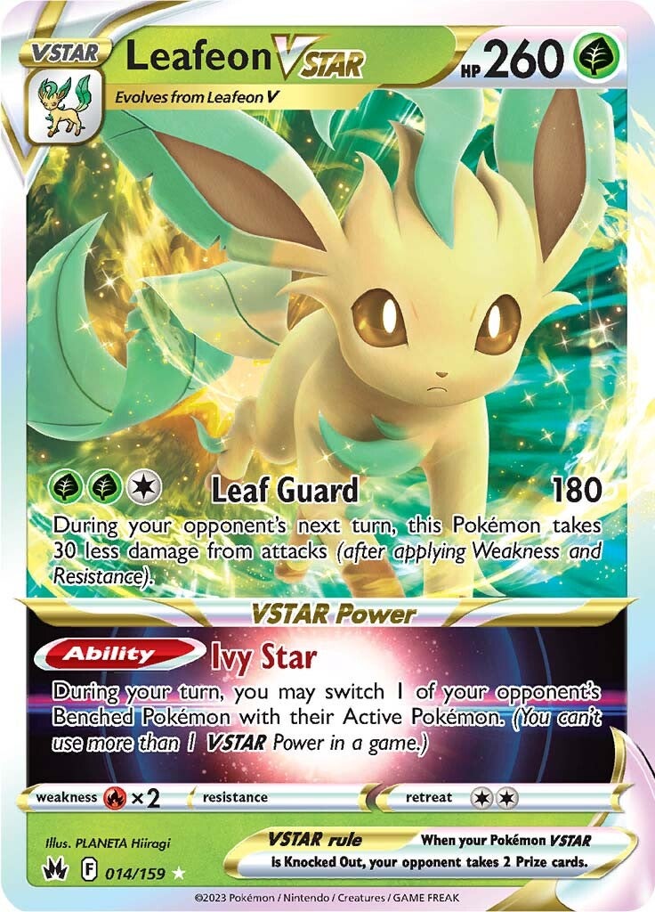 Leafeon VSTAR (014/159) [Sword & Shield: Crown Zenith] | Shuffle n Cut Hobbies & Games