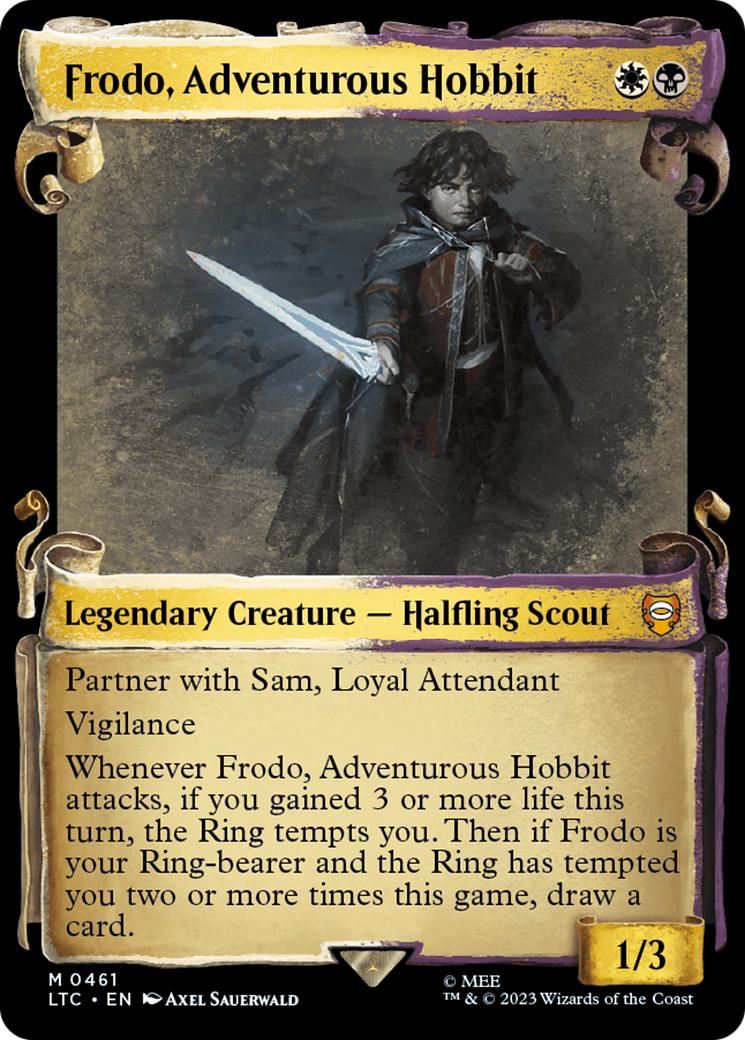 Frodo, Adventurous Hobbit [The Lord of the Rings: Tales of Middle-Earth Commander Showcase Scrolls] | Shuffle n Cut Hobbies & Games