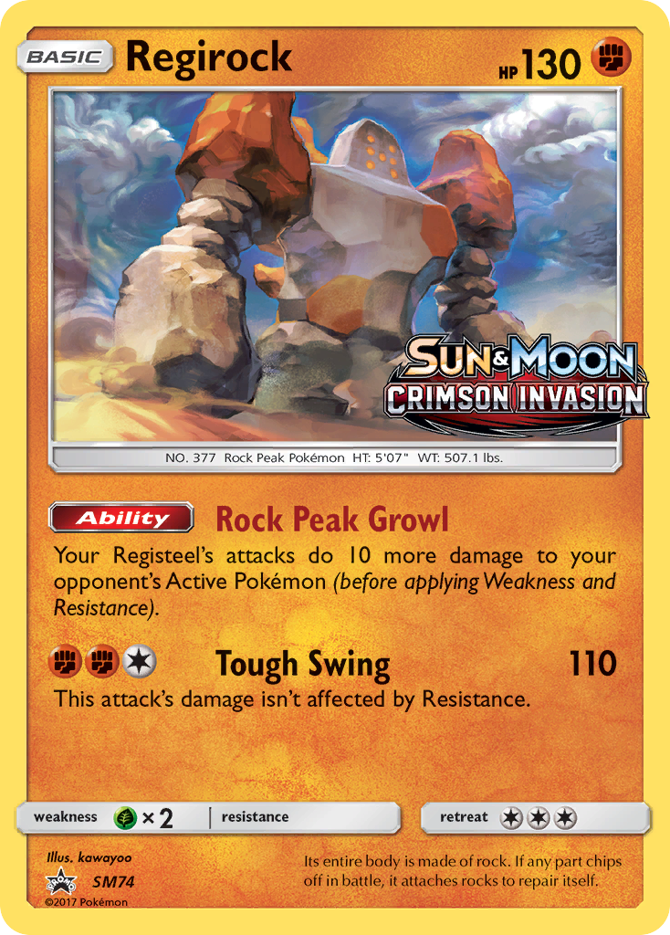 Regirock (SM74) [Sun & Moon: Black Star Promos] | Shuffle n Cut Hobbies & Games